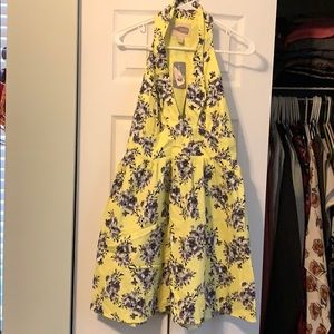 Yellow floral dress